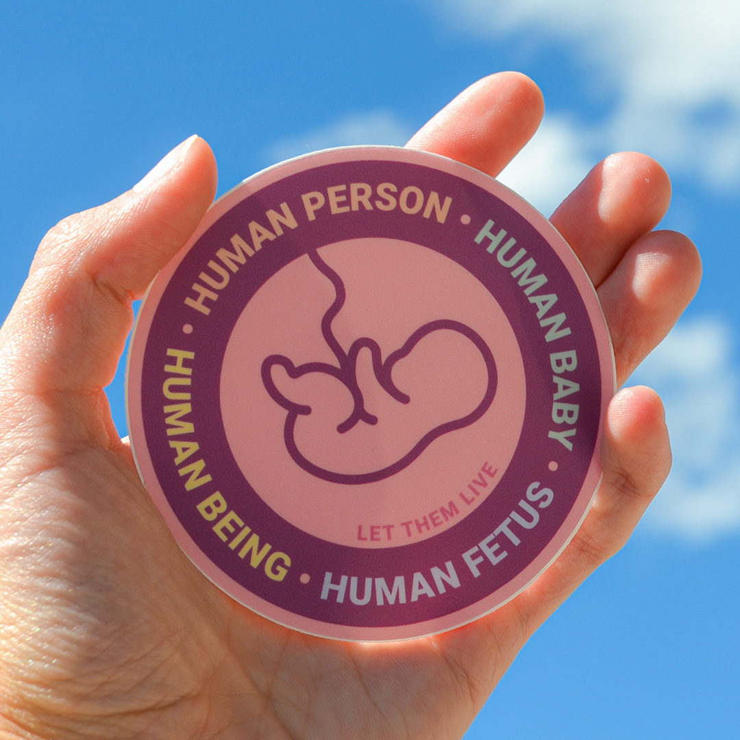 'Human' Circle Sticker