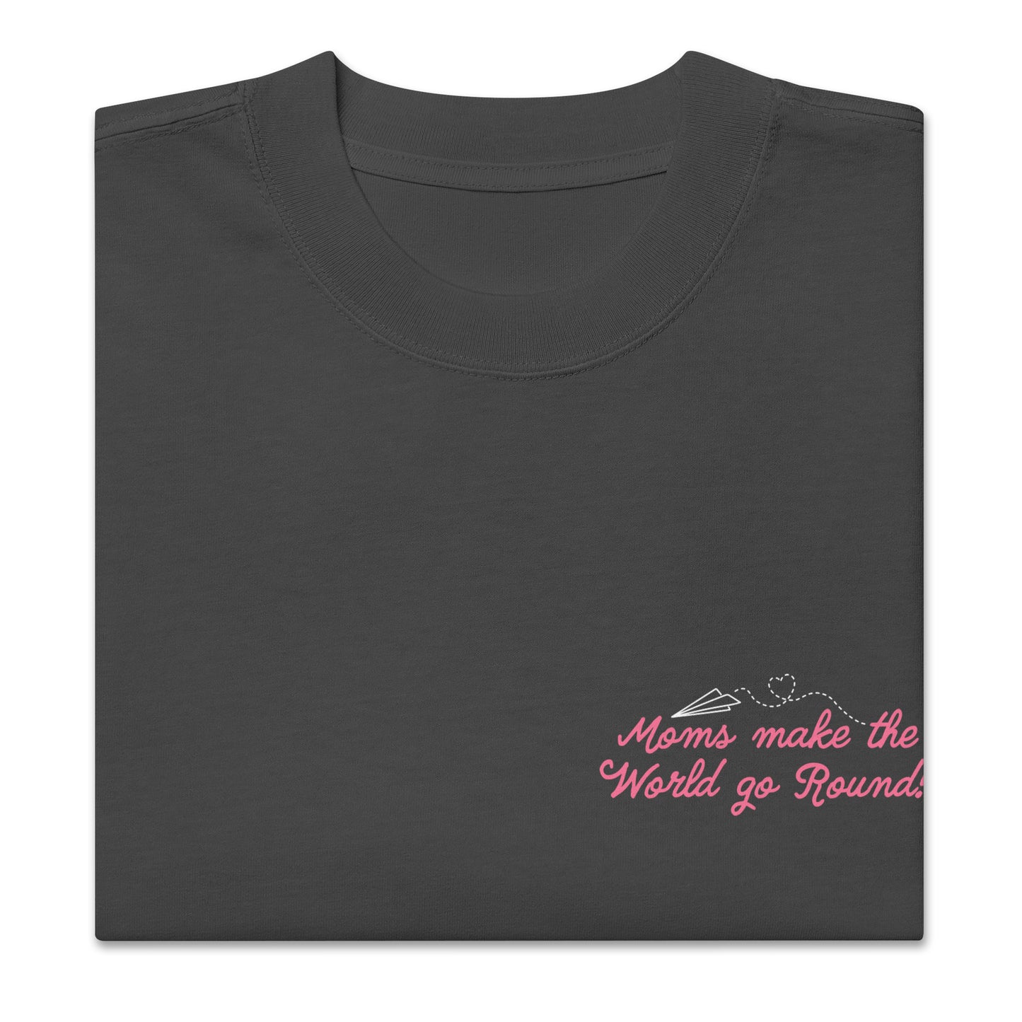'World' Oversized Shirt (Faded Black)