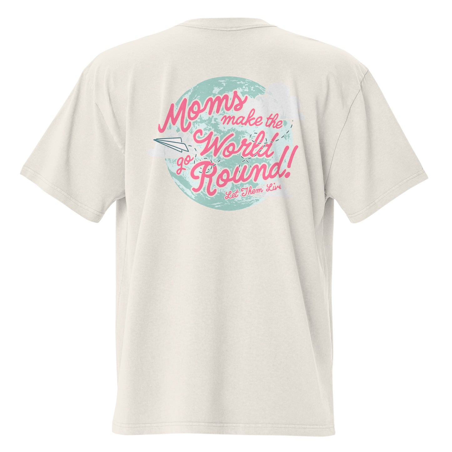 'World' Oversized Shirt (Cream)