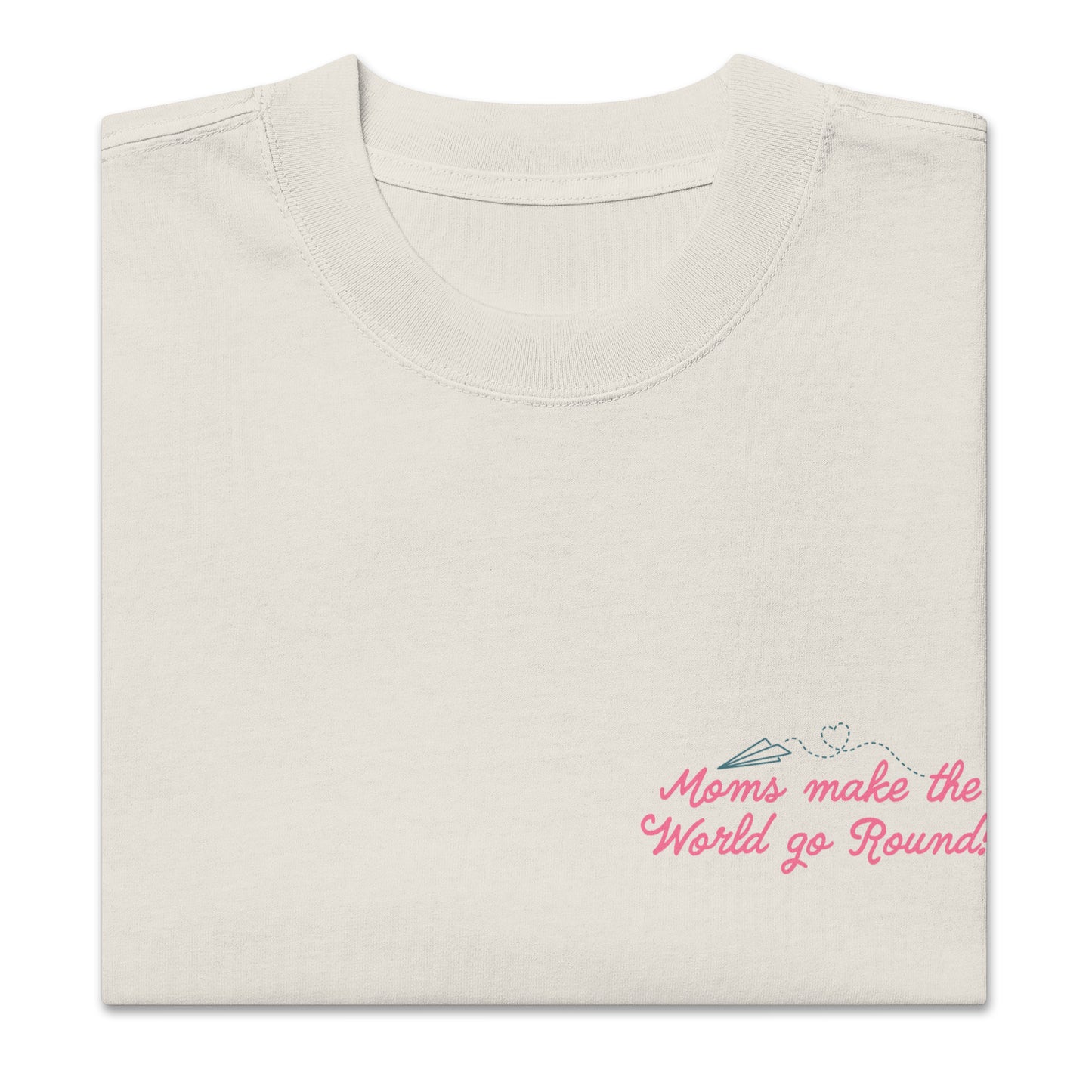 'World' Oversized Shirt (Cream)