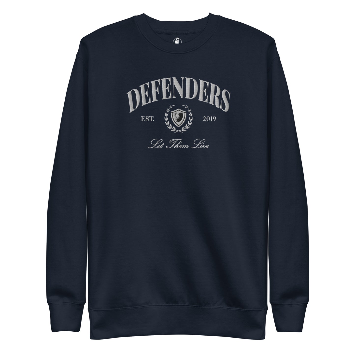 Embroidered Defenders Crewneck