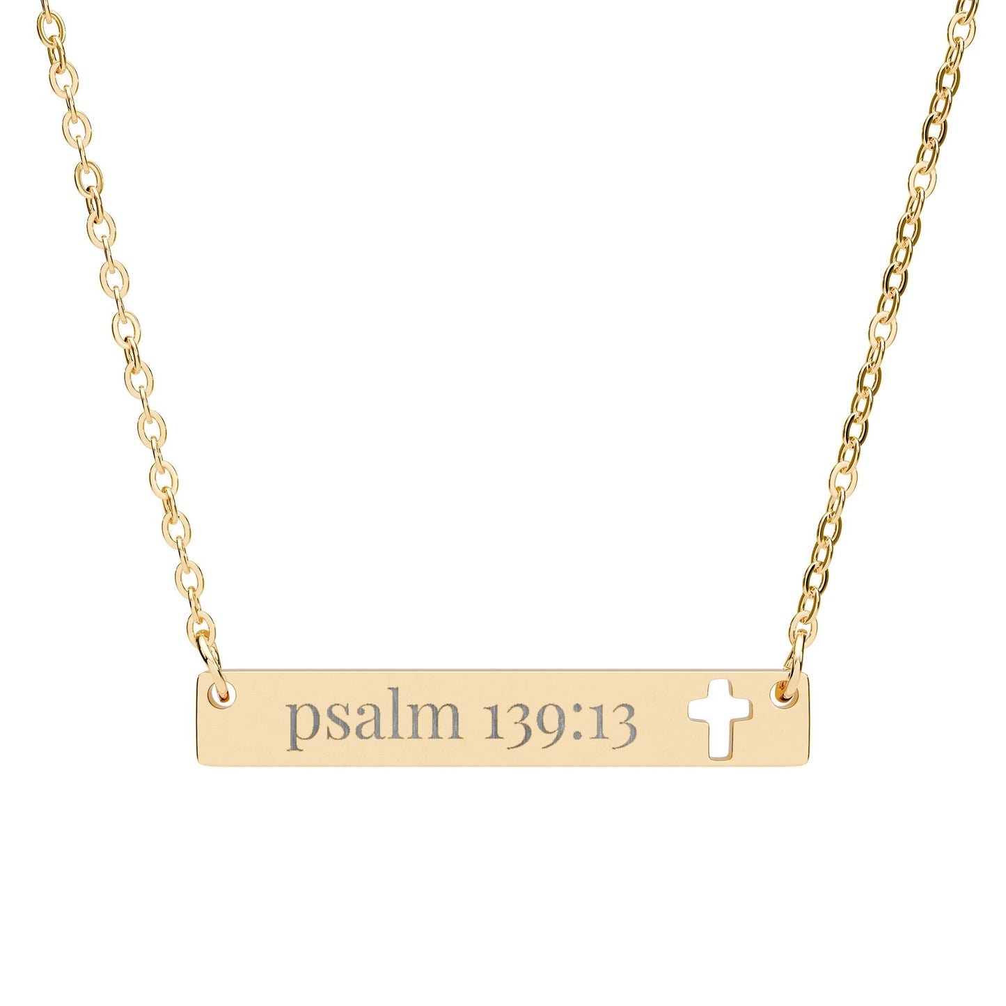 'Psalm 139:13' Engraved Necklace