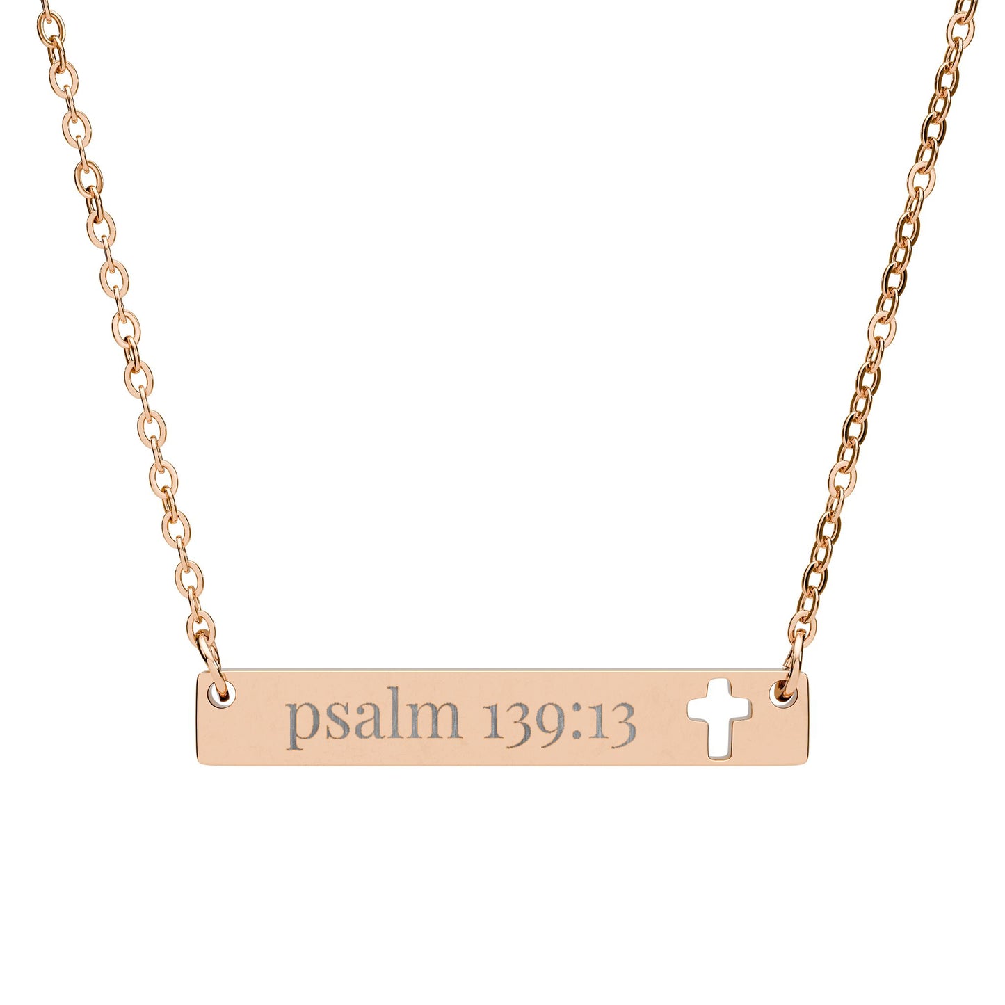 'Psalm 139:13' Engraved Necklace