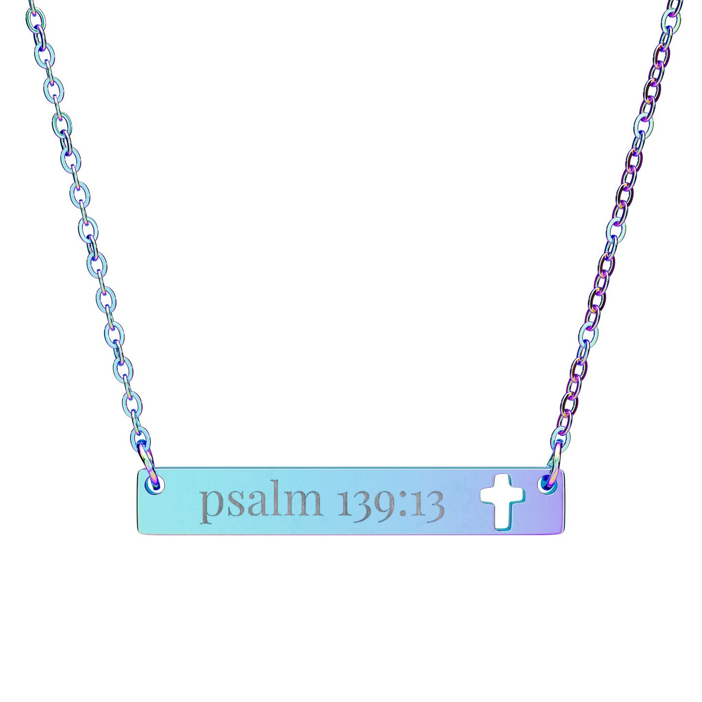 'Psalm 139:13' Engraved Necklace