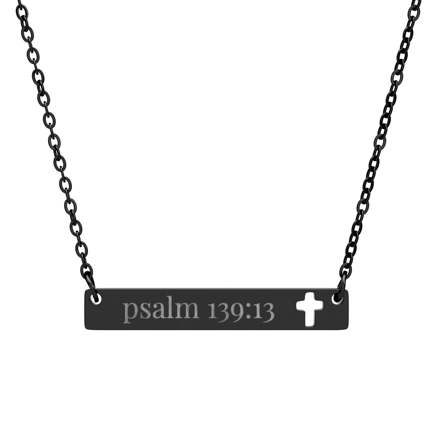 'Psalm 139:13' Engraved Necklace