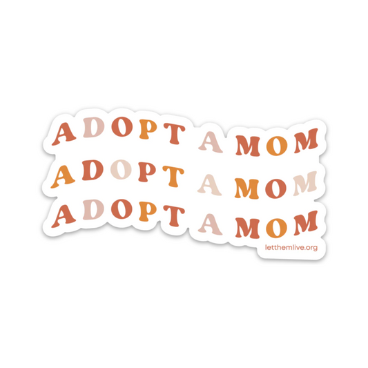 Adopt-a-Mom Sticker