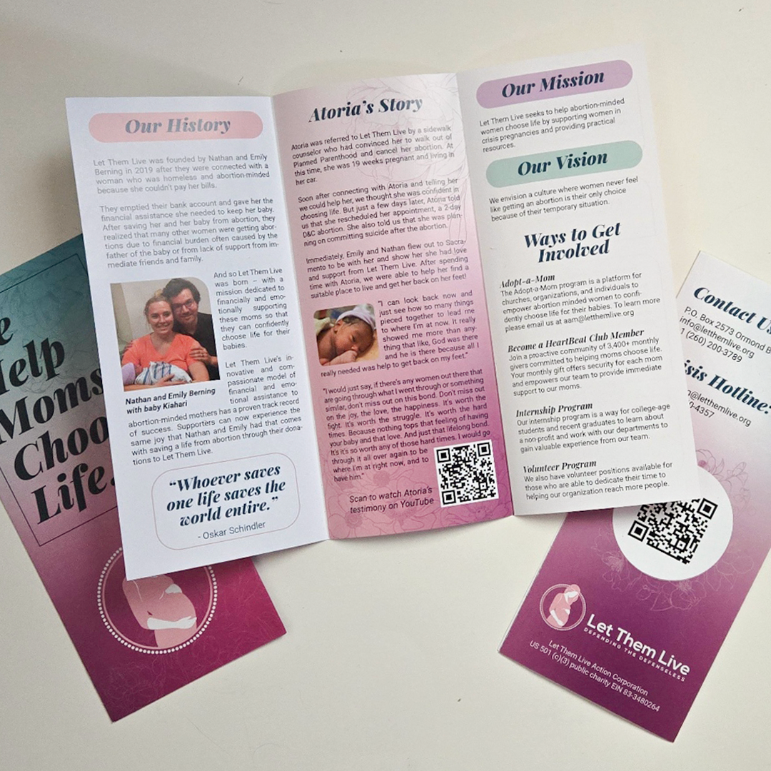Let Them Live Info Brochures