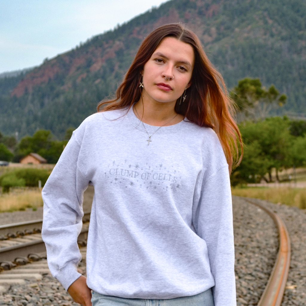 Clump of Cells Embroidered Crewneck