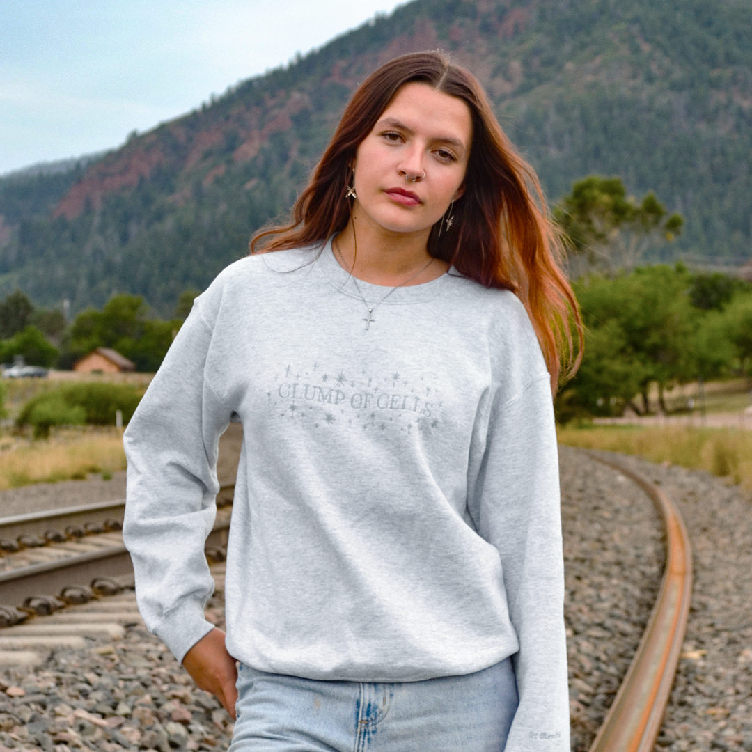 Clump of Cells Embroidered Crewneck