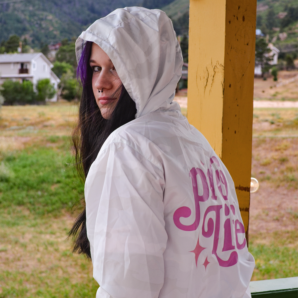 Pro-Life White Camo Windbreaker