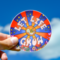 Let Life Grow Circle Sticker