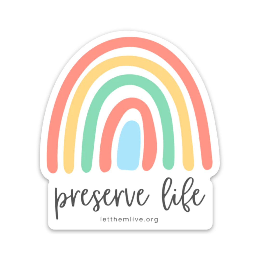 Preserve Life Sticker