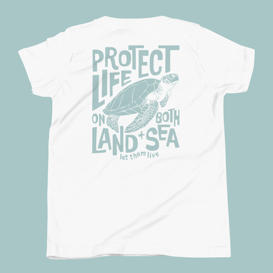 Land & Sea Youth Tee (White)