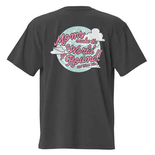 'World' Oversized Shirt (Faded Black)