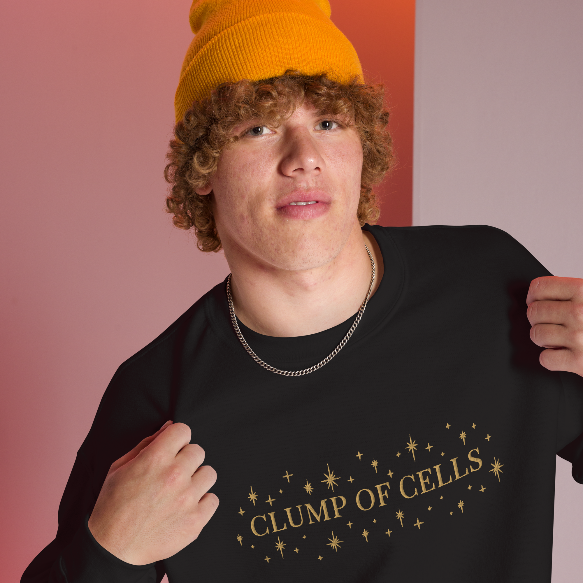 Clump of Cells Embroidered Crewneck
